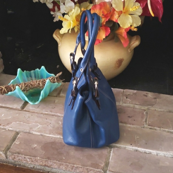 Tignanello Deep Ocean Blue Perfect 10 Tote Bag - Picture 3 of 14